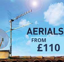 install an aerial cost from £110
